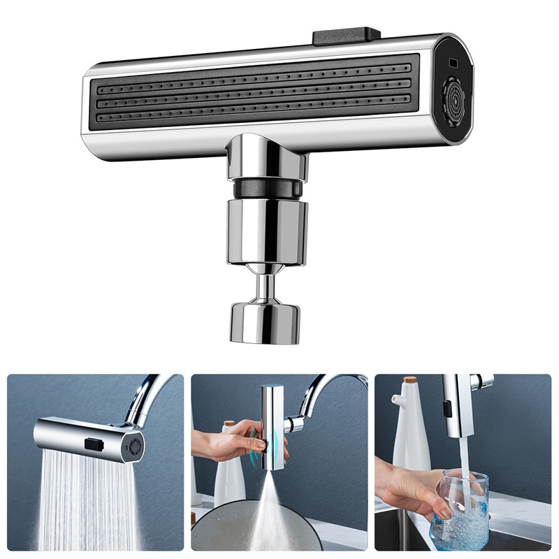 3-in-1 Multifunctional Kitchen Faucet – Waterfall, Spray & Scraper Modes | Fulllex Home